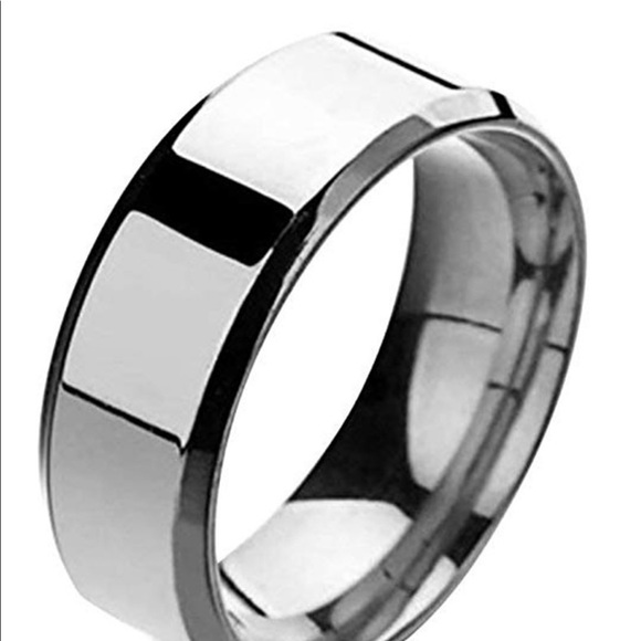 New shiny stainless steel men’s women’s band ring - Picture 2 of 2